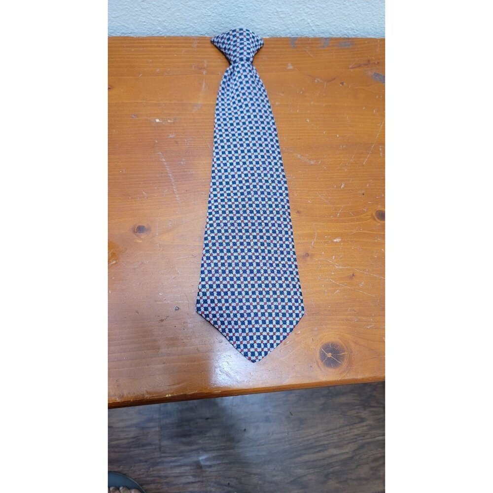Ties Checkered Pattern Polyester Clip It